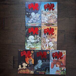Bone Graphic Novel Series by Jeff Smith Lot of 7 Books